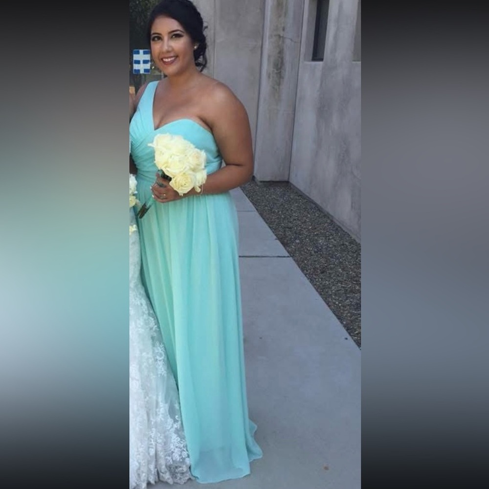 Strapless Dress in Light Blue